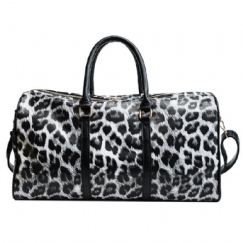 Leopard Printing PU Leather Duffle bag